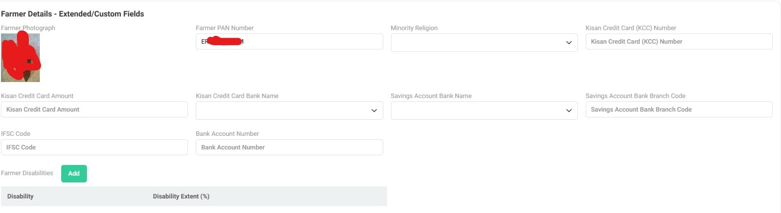 farmer details agristack